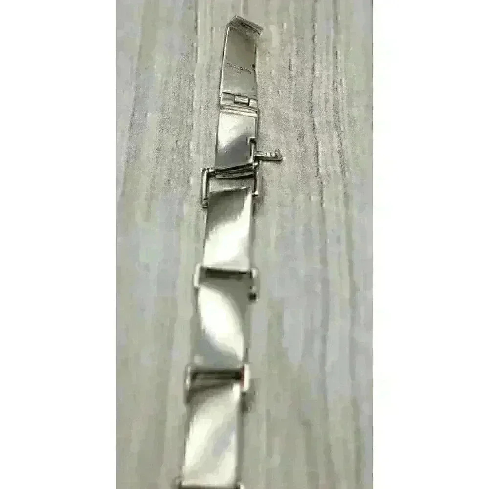 Tiffany & Co Sterling Silver Gehry Torque Link Bracelet Mens 8.5" - Picture 5 of 5